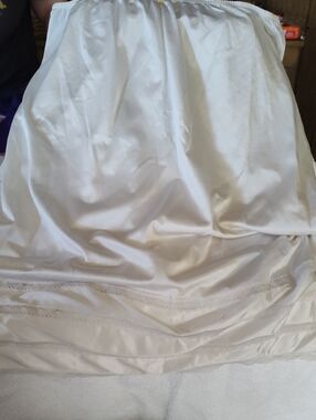 White Satin Vintage Women's Slip